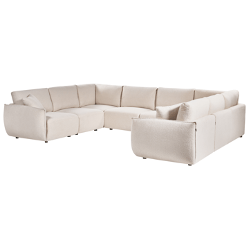 Modulsofa U-formet Mesnali - Off-White - Møbler - Sofaer - Modulsofaer - Komplett modulsofa