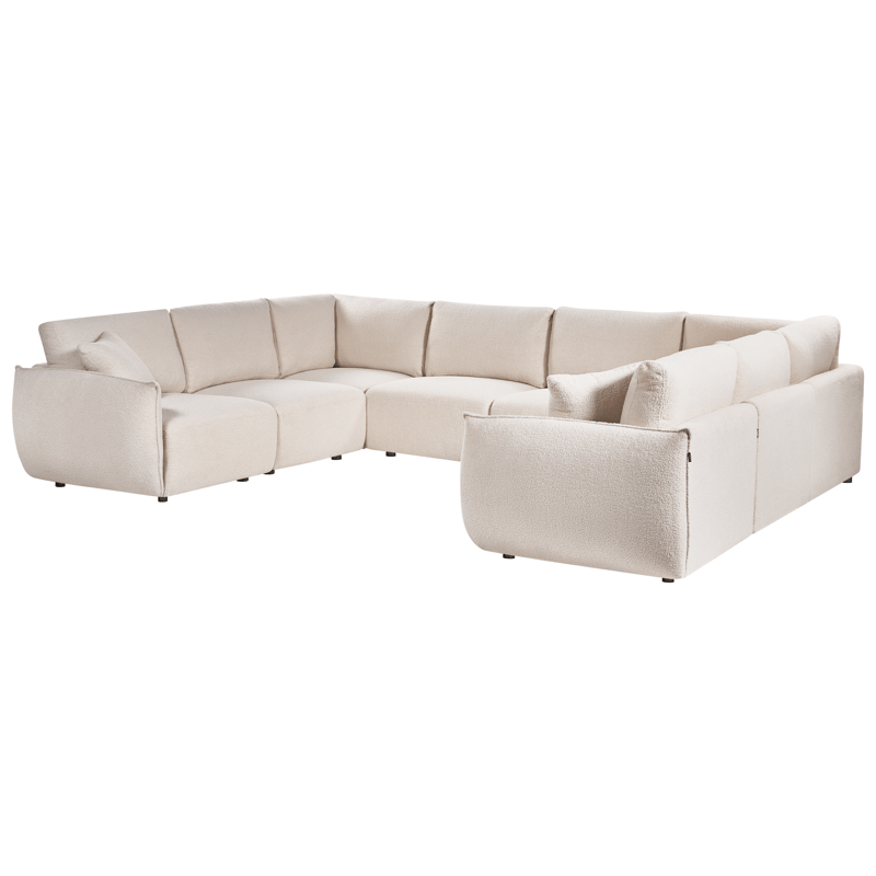 Modulsofa U-formet Mesnali - Off-White - Møbler - Sofaer - Modulsofaer - Komplett modulsofa