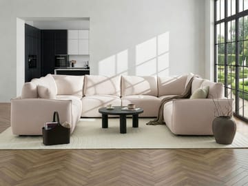 Modulsofa U-formet Mesnali - Off-White - Møbler - Sofaer - Modulsofaer - Komplett modulsofa