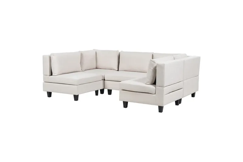 Modulsoffa Beige, Black - Møbler - Sofaer - Modulsofaer - Komplett modulsofa