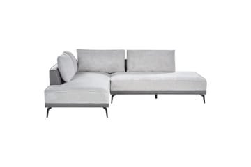 Modulsoffa Beliani Myken Beige/brun/svart, Högervänd Grey Left-faced - Møbler - Sofaer - Modulsofaer - Komplett modulsofa