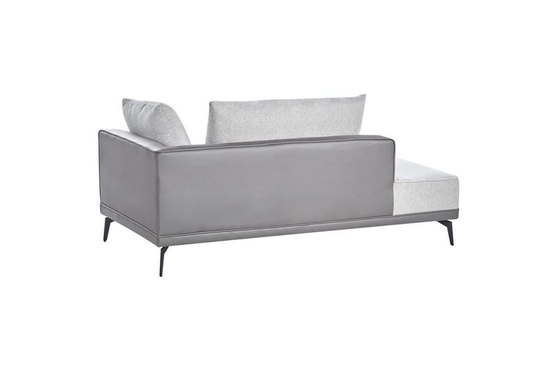 Modulsoffa Beliani Myken Beige/brun/svart, Högervänd Grey Left-faced - Møbler - Sofaer - Modulsofaer - Øvrige moduler for modulsofa