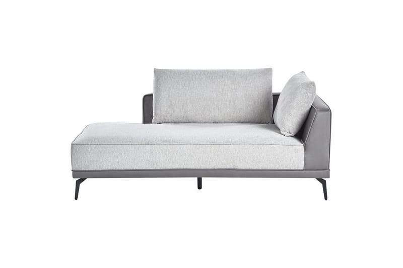 Modulsoffa Beliani Myken Beige/brun/svart, Högervänd Grey Left-faced - Møbler - Sofaer - Modulsofaer - Øvrige moduler for modulsofa