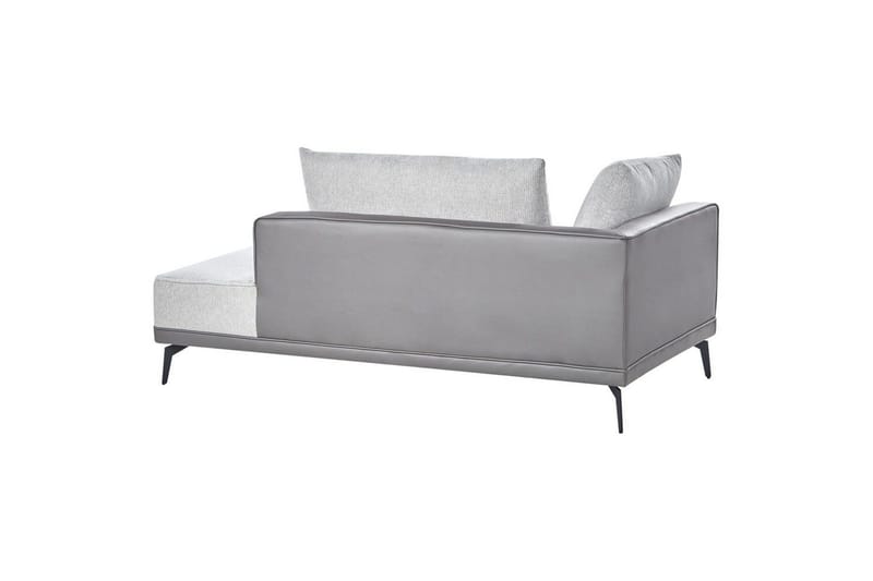 Modulsoffa Beliani Myken Beige/brun/svart, Högervänd Grey Right-faced - Grå - Møbler - Sofaer - Modulsofaer - Øvrige moduler for modulsofa