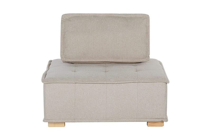 Modulsoffa Beliani Tibro Beige/ljust trä Beige||Light colored wood - Møbler - Sofaer - Modulsofaer - Komplett modulsofa