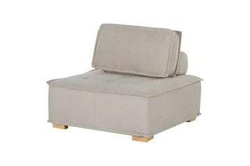 Modulsoffa Beliani Tibro Beige/ljust trä Beige||Light colored wood - Møbler - Sofaer - Modulsofaer - Komplett modulsofa
