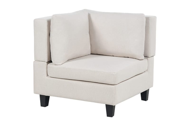 Modulsoffa Beliani Unstad Beige/svart Beige, Black - Møbler - Sofaer - Modulsofaer - Komplett modulsofa