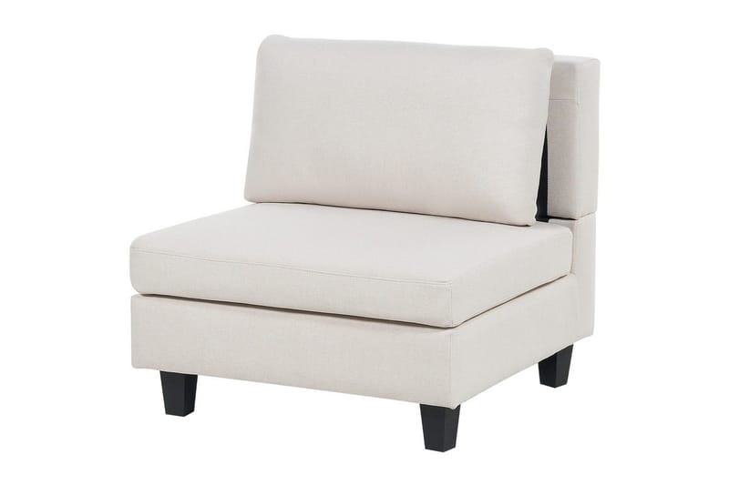 Modulsoffa Beliani Unstad Beige/svart Beige, Black - Møbler - Sofaer - Modulsofaer - Komplett modulsofa