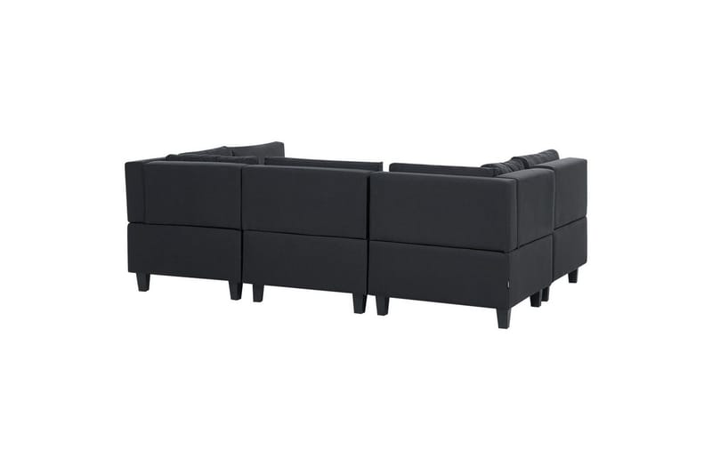 Modulsoffa Beliani Unstad Beige/svart Black - Møbler - Sofaer - Modulsofaer - Komplett modulsofa