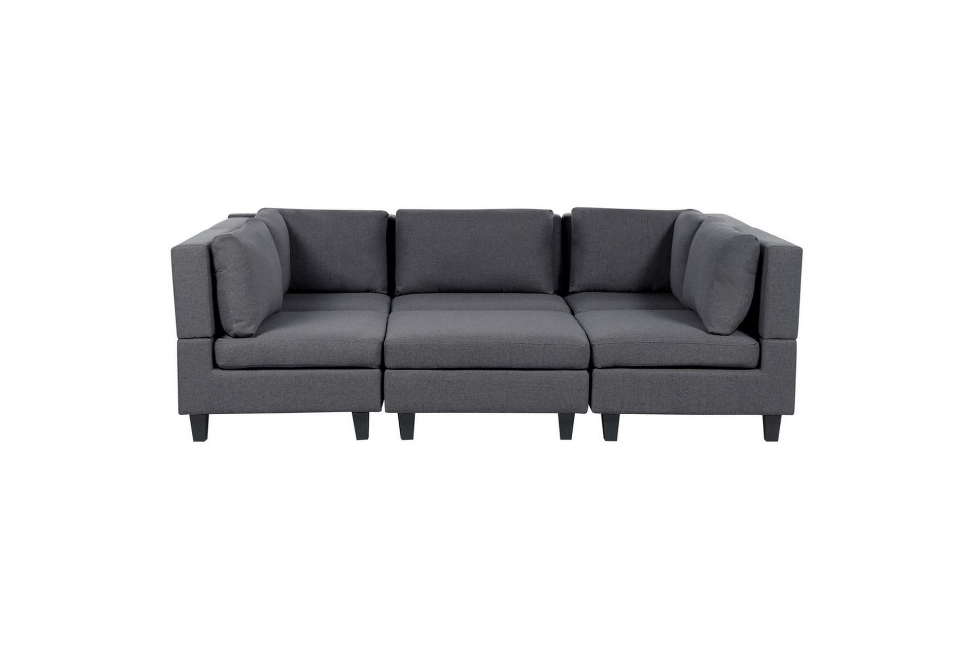 Modulsoffa Grå, Svart -