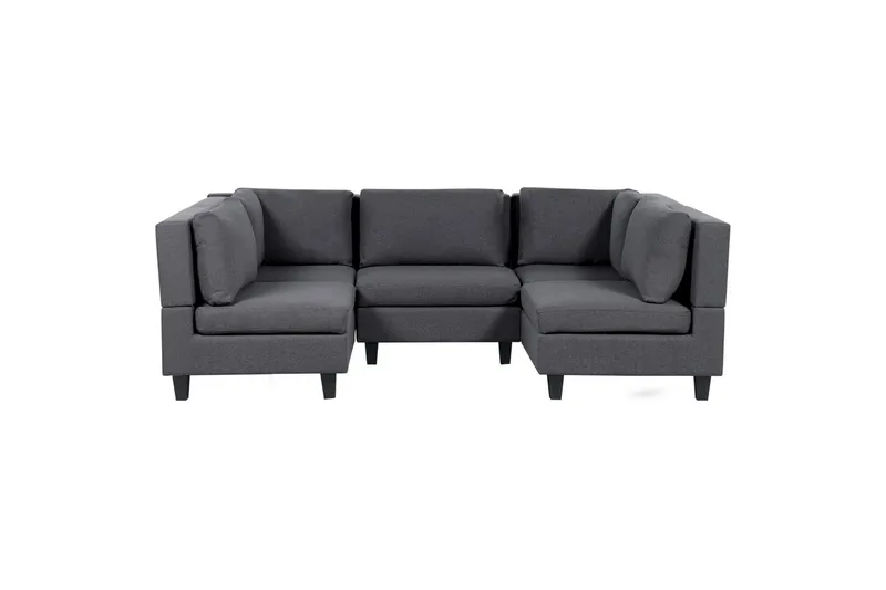 Modulsoffa Grå, Svart - Møbler - Sofaer - Modulsofaer - Komplett modulsofa
