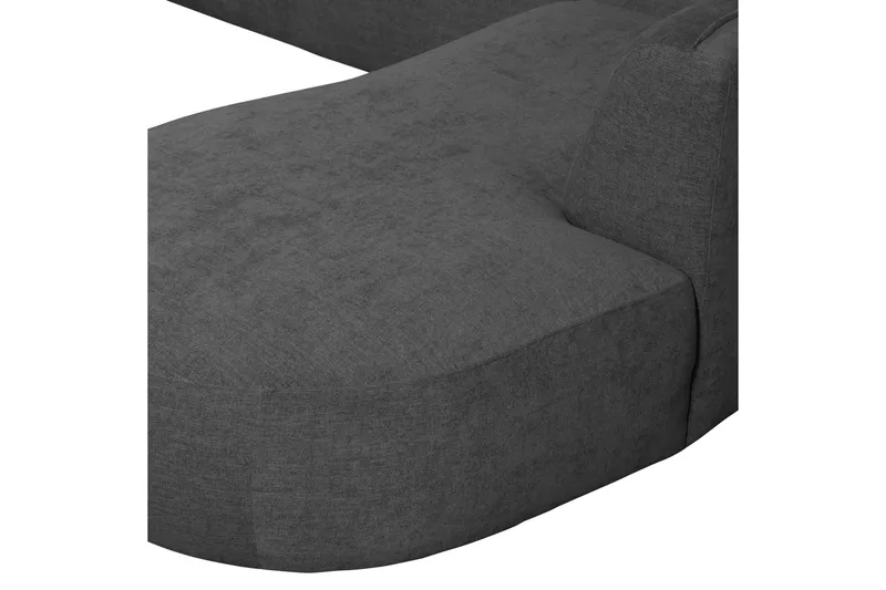 More 4-seter Høyrevendt U-formet Modulsofa 353 cm i Stoff - Antrasitt - Møbler - Sofaer - Modulsofaer - Komplett modulsofa