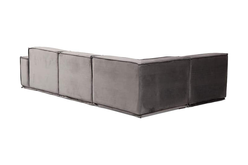 Nightcap Sofa m. Divan 4-seters - Grå - Møbler - Sofaer - Modulsofaer - Komplett modulsofa