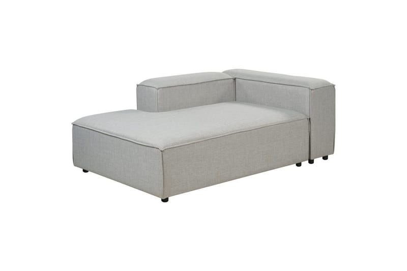 Schäslong Beliani Ardal Beige, svart, Högervänd Grey||Black Right-faced - Møbler - Sofaer - Modulsofaer - Øvrige moduler for modulsofa