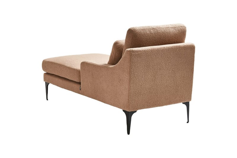 Schäslong Beliani Ewron Beige, svart, Högervänd Beige||Black Right-faced - Møbler - Sofaer - Modulsofaer - Øvrige moduler for modulsofa