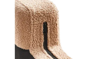 Schäslong Beliani Ewron Beige, svart, Högervänd Beige||Black Right-faced - Møbler - Sofaer - Modulsofaer - Øvrige moduler for modulsofa