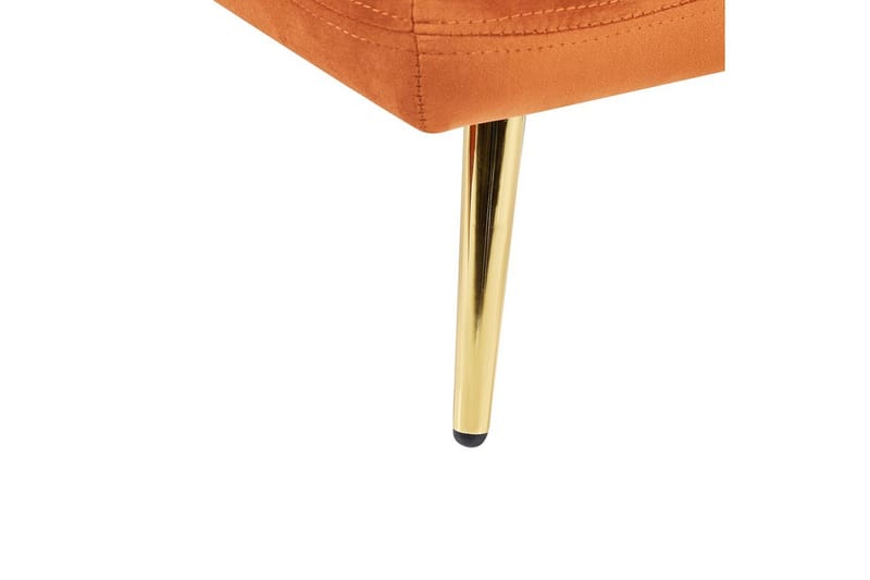 Schäslong Beliani Gonesse Beige, Grå, Guld NO_BRAND Dark Orange||GOLD - Møbler - Sofaer - Modulsofaer - Øvrige moduler for modulsofa