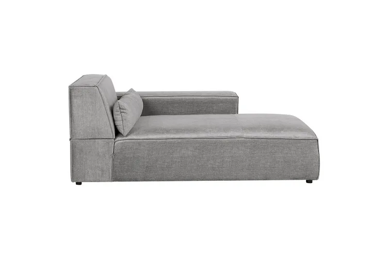 Schäslong Beliani Hellnar Beige, Högervänd Grey Left-faced, undefined