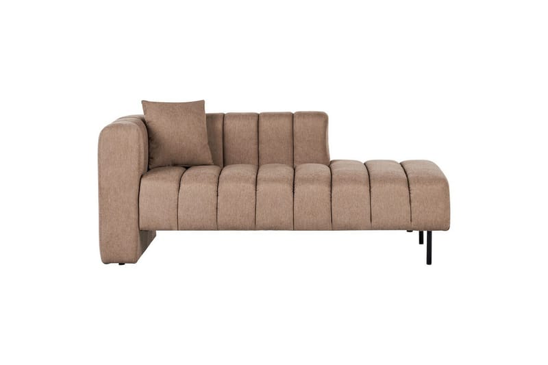 Schäslong Beliani Lannils Brun, Svart, Högervänd Brown||Black Left-faced - Møbler - Sofaer - Modulsofaer - Øvrige moduler for modulsofa