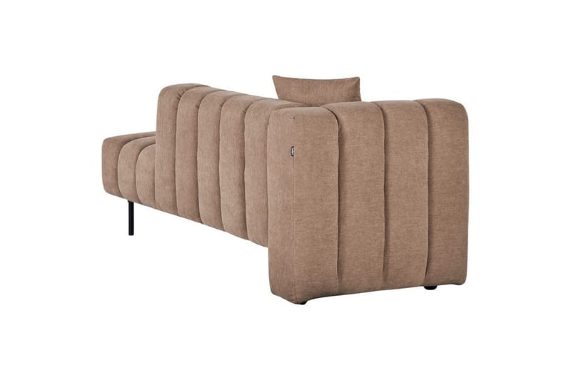 Schäslong Beliani Lannils Brun, Svart, Högervänd NO_BRAND Brown||Black Left-faced - Møbler - Sofaer - Modulsofaer - Øvrige moduler for modulsofa