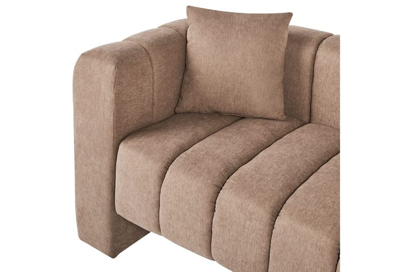 Schäslong Beliani Lannils Brun, Svart, Högervänd NO_BRAND Brown||Black Left-faced - Møbler - Sofaer - Modulsofaer - Øvrige moduler for modulsofa