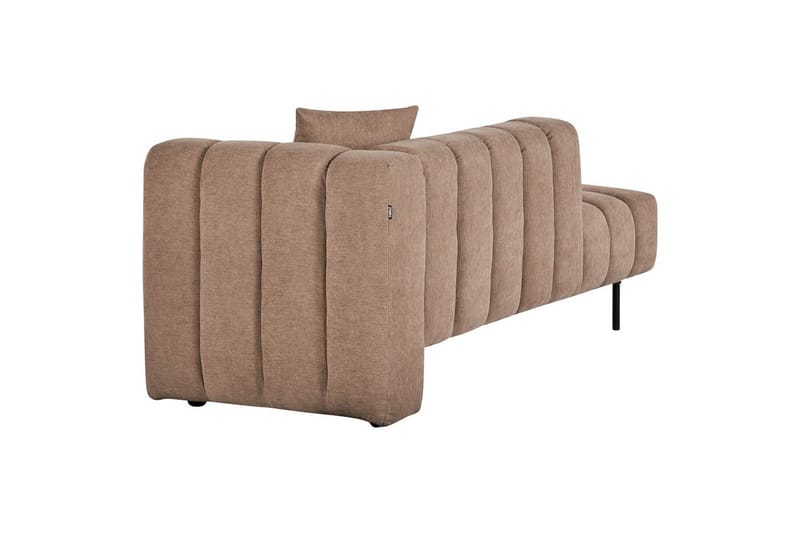 Schäslong Beliani Lannils Brun, Svart, Högervänd NO_BRAND Brown||Black Right-faced - Møbler - Sofaer - Modulsofaer - Øvrige moduler for modulsofa