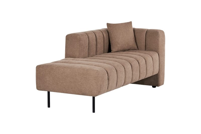 Schäslong Beliani Lannils Brun, Svart, Högervänd NO_BRAND Brown||Black Right-faced - Møbler - Sofaer - Modulsofaer - Øvrige moduler for modulsofa