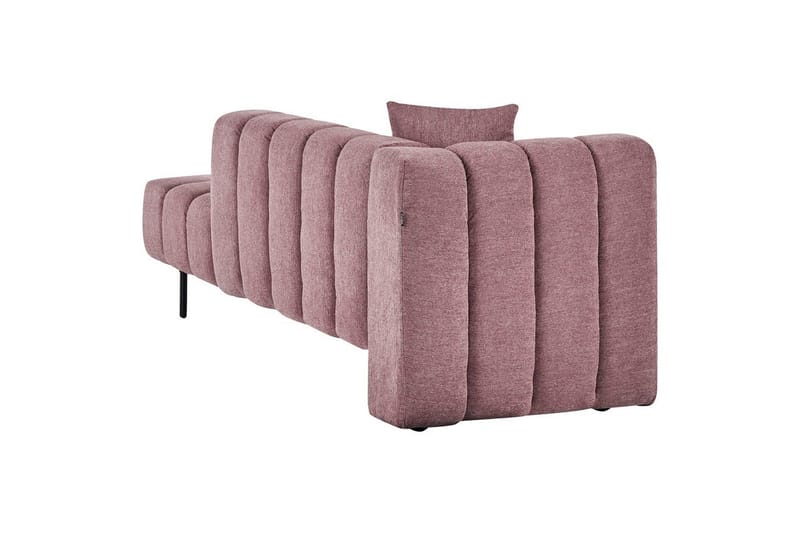 Schäslong Beliani Lannils Brun, Svart, Högervänd NO_BRAND Rose||Black Left-faced - Møbler - Sofaer - Modulsofaer - Øvrige moduler for modulsofa