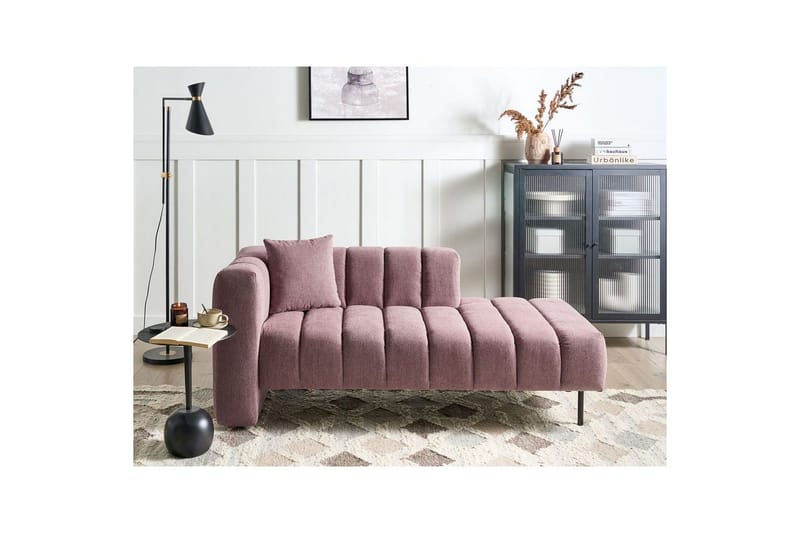 Schäslong Beliani Lannils Brun, Svart, Högervänd NO_BRAND Rose||Black Left-faced - Møbler - Sofaer - Modulsofaer - Øvrige moduler for modulsofa