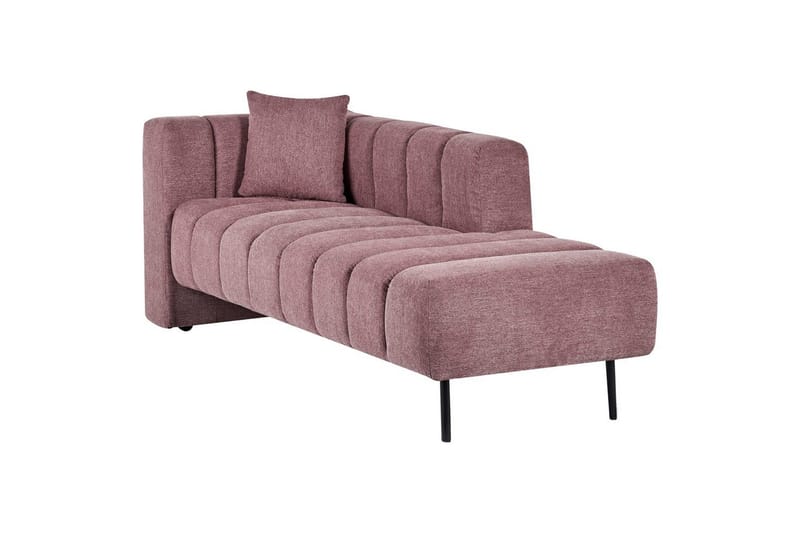 Schäslong Beliani Lannils Brun, Svart, Högervänd NO_BRAND Rose||Black Left-faced - Møbler - Sofaer - Modulsofaer - Øvrige moduler for modulsofa