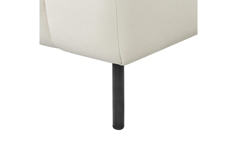 Schäslong Beliani Lannils Brun, Svart, Högervänd NO_BRAND White||Black Left-faced - Møbler - Sofaer - Modulsofaer - Øvrige moduler for modulsofa
