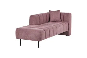 Schäslong Beliani Lannils Brun, Svart, Högervänd Pink Right-faced - Rosa - Møbler - Sofaer - Modulsofaer - Øvrige moduler for modulsofa