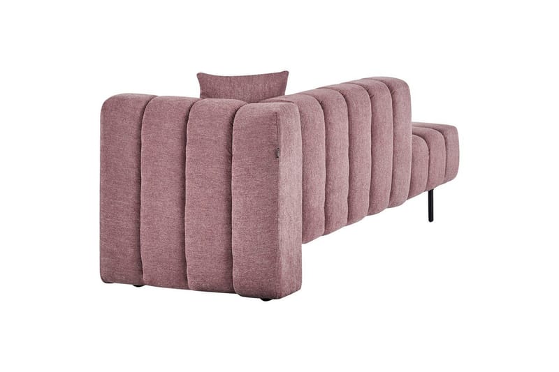 Schäslong Beliani Lannils Brun, Svart, Högervänd Pink Right-faced - Rosa - Møbler - Sofaer - Modulsofaer - Øvrige moduler for modulsofa