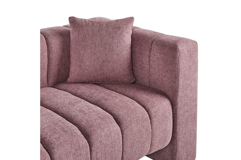 Schäslong Beliani Lannils Brun, Svart, Högervänd Pink Right-faced - Rosa - Møbler - Sofaer - Modulsofaer - Øvrige moduler for modulsofa