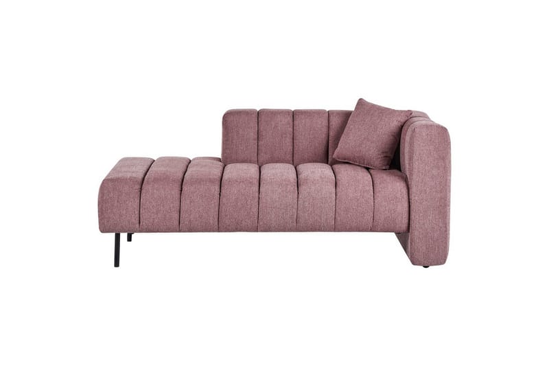 Schäslong Beliani Lannils Brun, Svart, Högervänd Pink Right-faced - Rosa - Møbler - Sofaer - Modulsofaer - Øvrige moduler for modulsofa