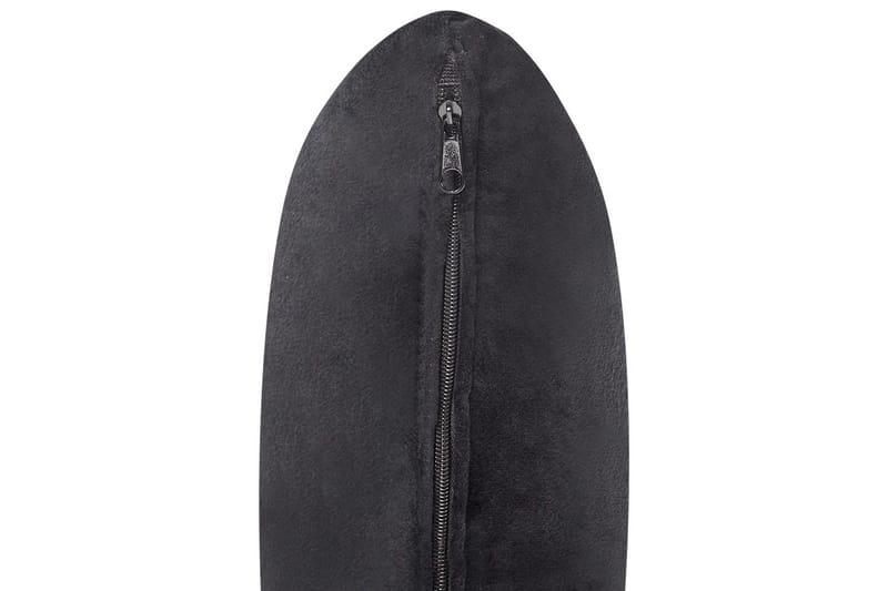 Schäslong Beliani Lattes Grå, mörkt trä, Högervänd Black||Dark colored wood Right-faced - Møbler - Sofaer - Dagsenger