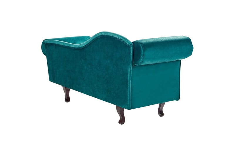 Schäslong Beliani Lattes Grå, mörkt trä, Högervänd Green||Dark colored wood Left-faced - Møbler - Sofaer - Dagsenger