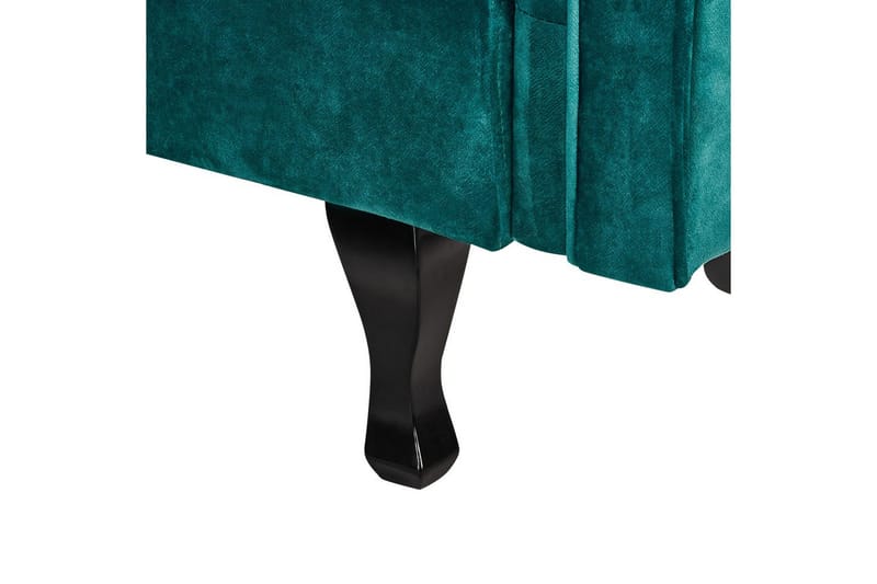 Schäslong Beliani Lattes Grå, mörkt trä, Högervänd Green||Dark colored wood Left-faced - Møbler - Sofaer - Dagsenger