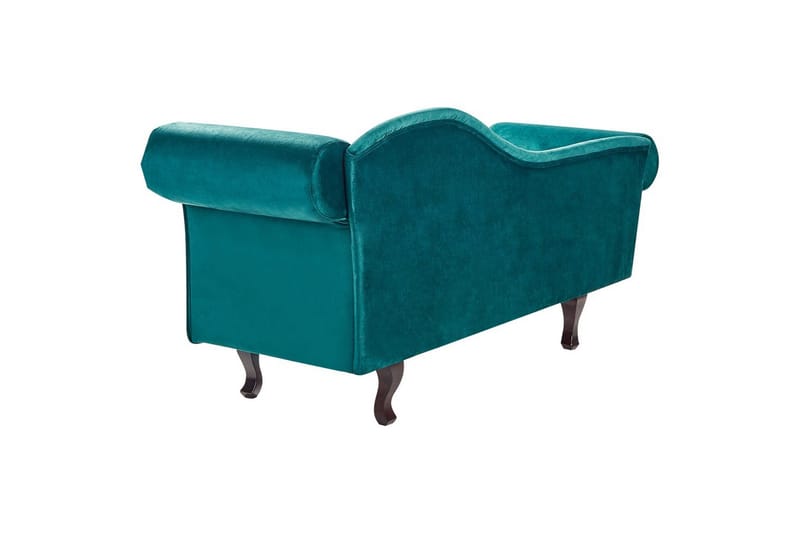 Schäslong Beliani Lattes Grå, mörkt trä, Högervänd Green||Dark colored wood Right-faced - Møbler - Sofaer - Dagsenger