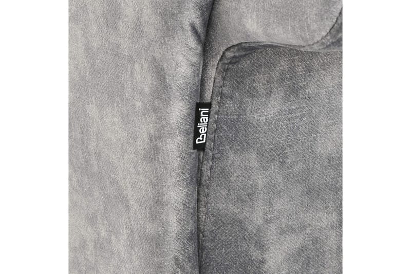 Schäslong Beliani Lattes Grå, mörkt trä, Högervänd Grey Right-faced - Grå - Møbler - Sofaer - Dagsenger