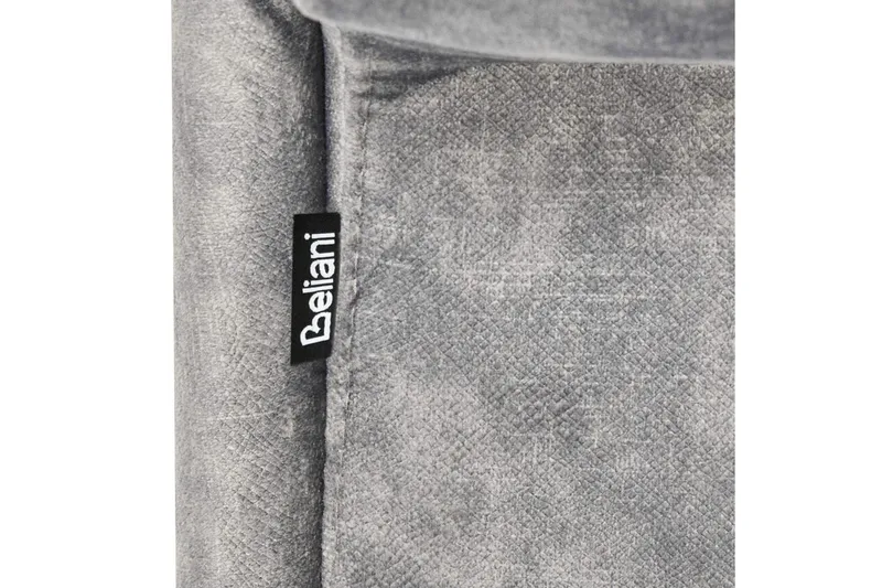 Schäslong Beliani Lattes Grå, mörkt trä, Högervänd Grey Right-faced - Grå - Møbler - Sofaer - Dagsenger