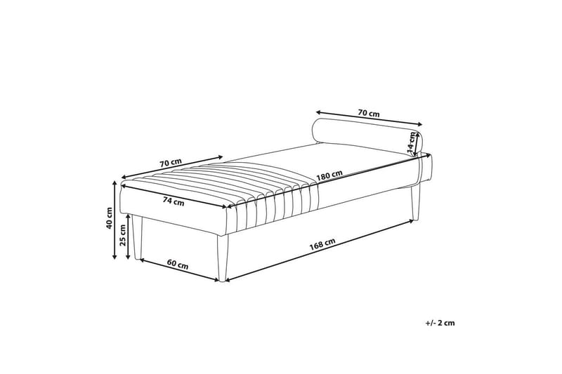 Schäslong Beliani Mauriac Beige Beige - Møbler - Sofaer - Modulsofaer - Øvrige moduler for modulsofa