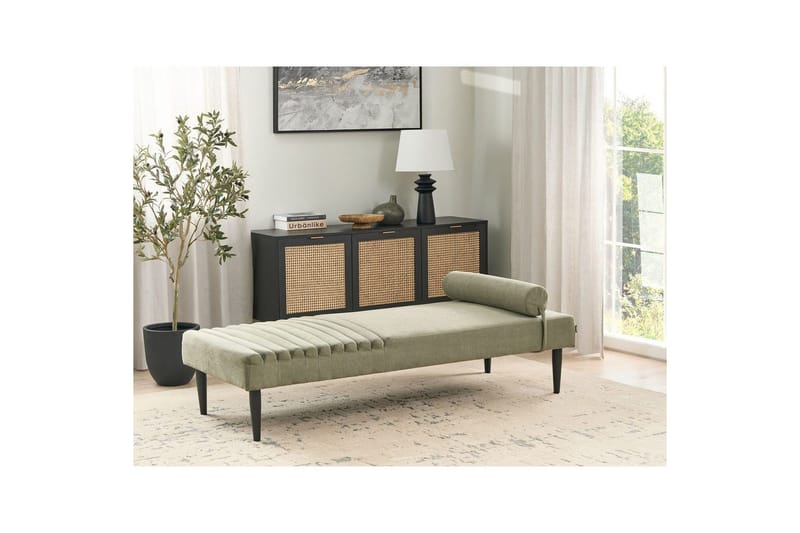Schäslong Beliani Mauriac Beige Green - Møbler - Sofaer - Modulsofaer - Øvrige moduler for modulsofa