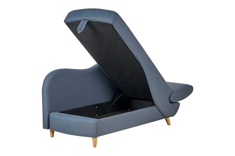 Schäslong Beliani Meri blue||Light colored wood - Møbler - Sofaer - Modulsofaer - Øvrige moduler for modulsofa