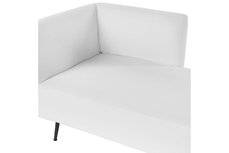 Schäslong Beliani Riom Grön, Svart, Högervänd NO_BRAND White||Black Left-faced - Møbler - Sofaer - Modulsofaer - Øvrige moduler for modulsofa