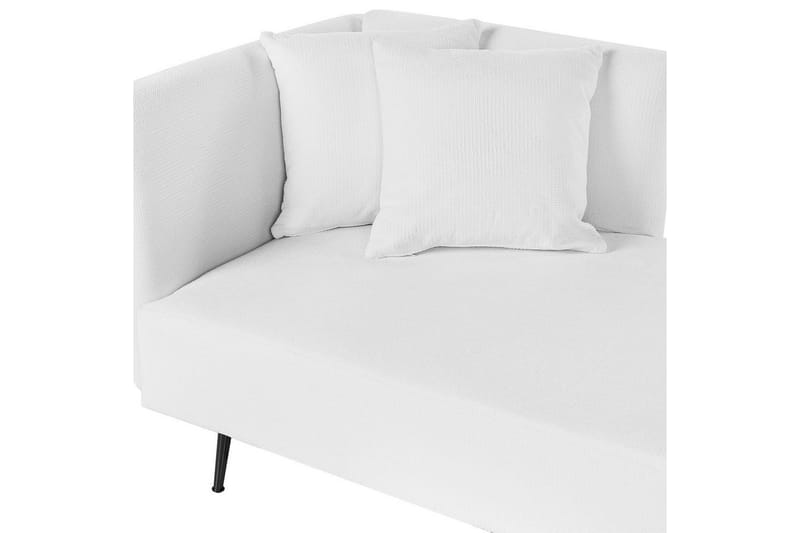 Schäslong Beliani Riom Grön, Svart, Högervänd NO_BRAND White||Black Left-faced - Møbler - Sofaer - Modulsofaer - Øvrige moduler for modulsofa