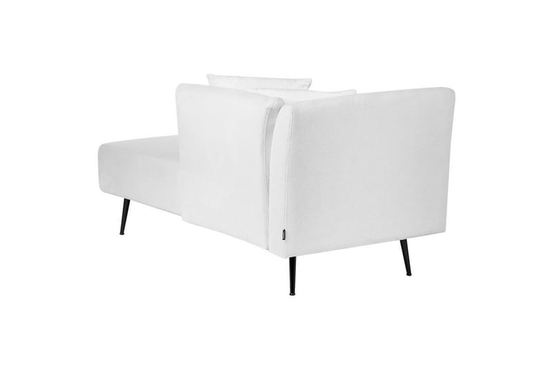 Schäslong Beliani Riom Grön, Svart, Högervänd NO_BRAND White||Black Left-faced - Møbler - Sofaer - Modulsofaer - Øvrige moduler for modulsofa