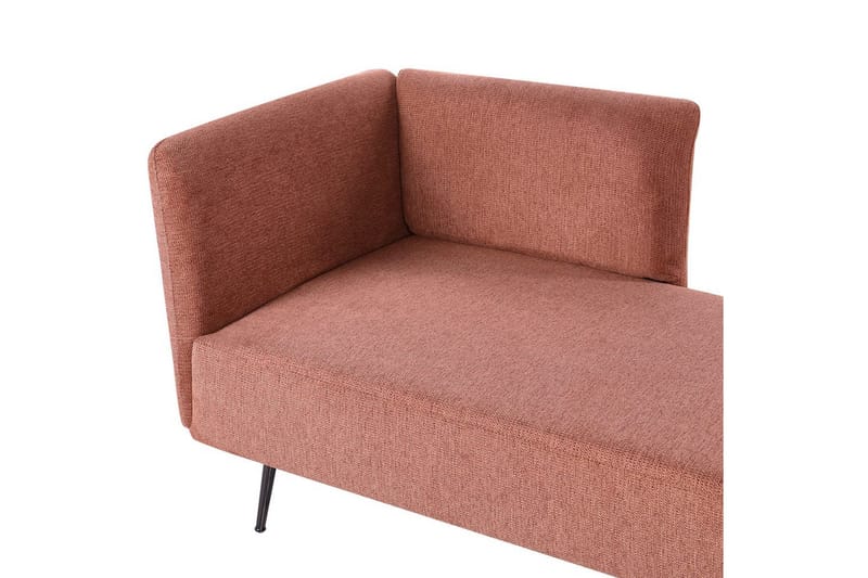 Schäslong Beliani Riom Grön, Svart, Högervänd Red Left-faced - Rød - Møbler - Sofaer - Modulsofaer - Øvrige moduler for modulsofa