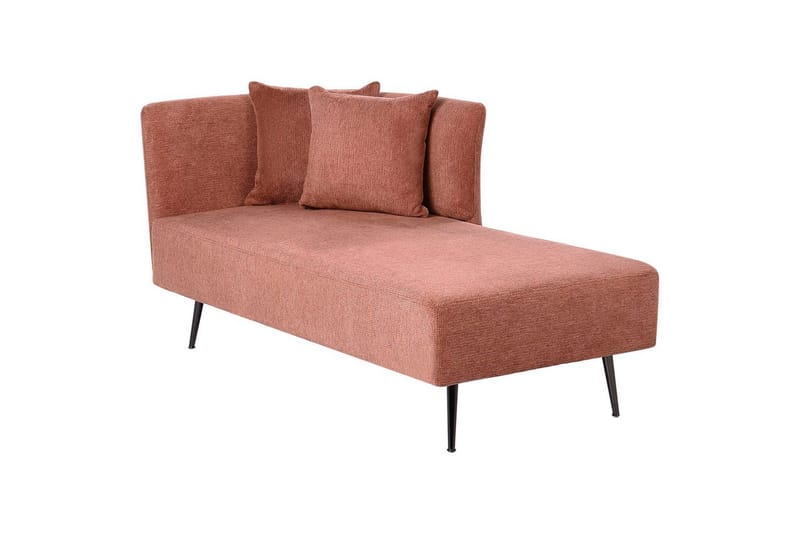 Schäslong Beliani Riom Grön, Svart, Högervänd Red Left-faced - Rød - Møbler - Sofaer - Modulsofaer - Øvrige moduler for modulsofa