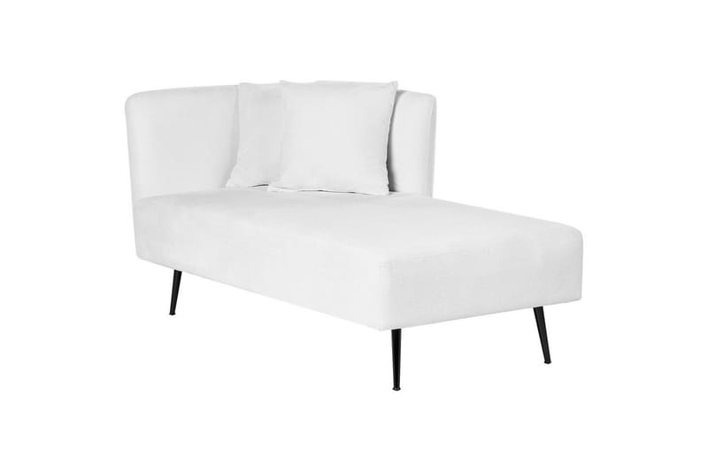 Schäslong Beliani Riom Grön, Svart, Högervänd White||Black Left-faced - Møbler - Sofaer - Modulsofaer - Øvrige moduler for modulsofa